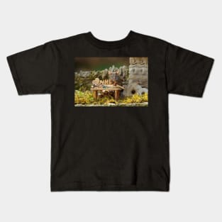 George the mouse in a log pile House NHS wood work Kids T-Shirt
